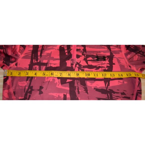 Under Armor Pink Camo ColdGear 1/4 zip Fitted Jacket size Small - Picture 7 of 7